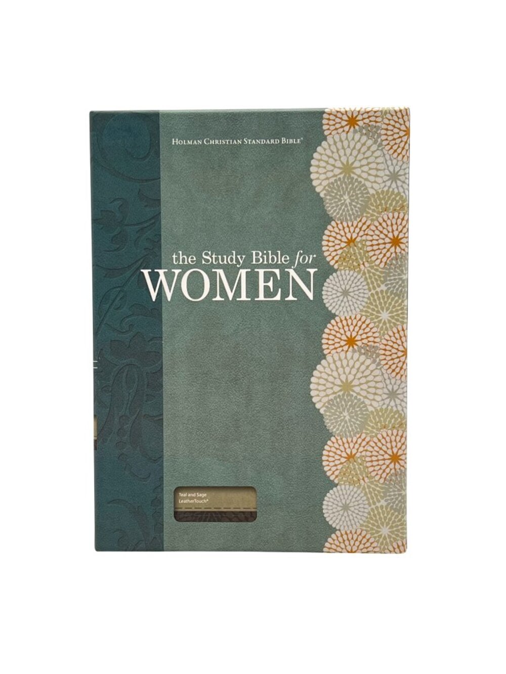 The Study Bible For Women HCSB Personal Size Teal/Sage LeatherTouch Thumb Index